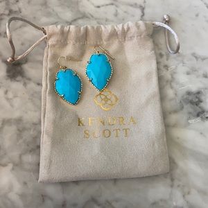 Never worn Kendra Scott turquoise earrings